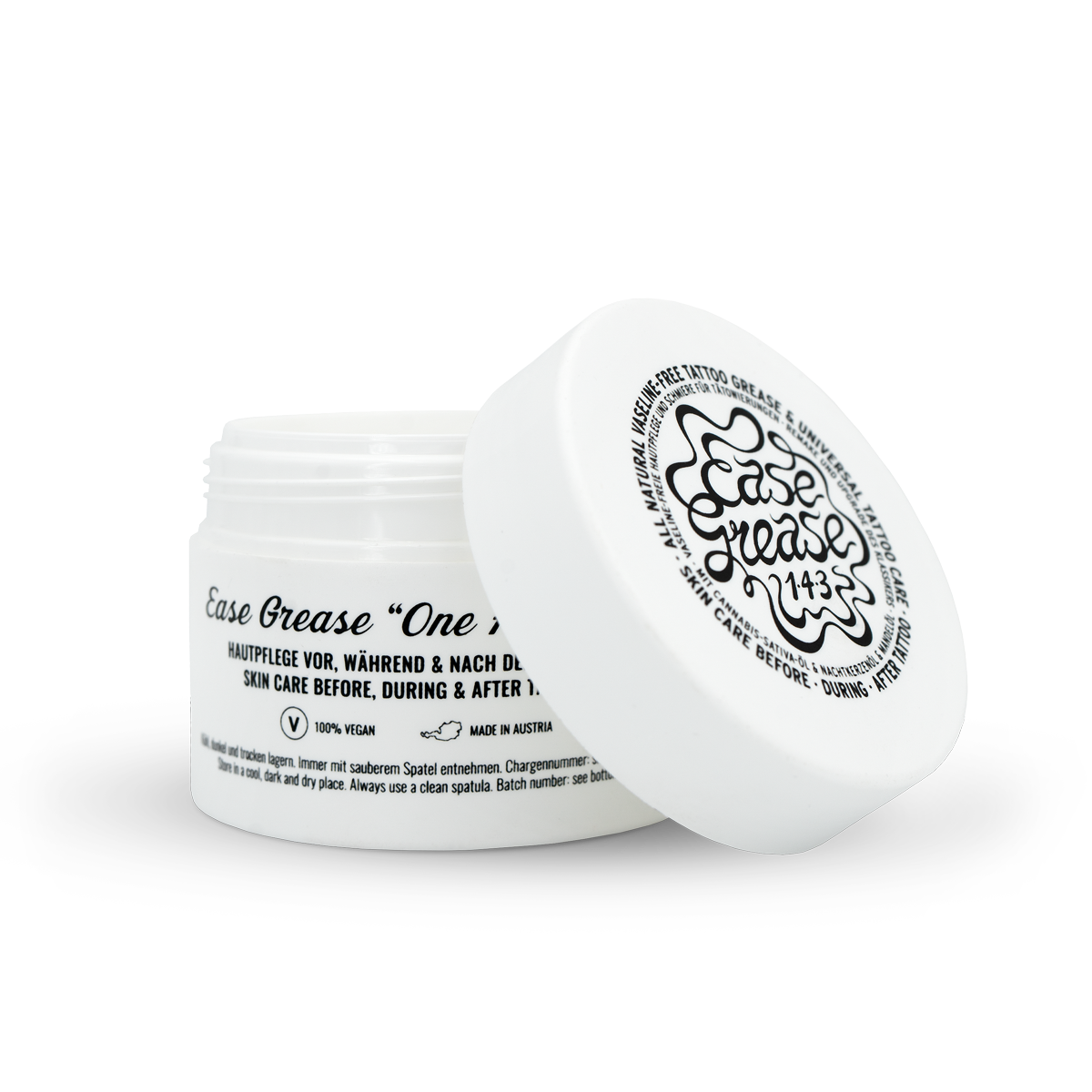 Ease Grease 134 Tattoo & PMU Butter 150 ml – geöffnete Dose