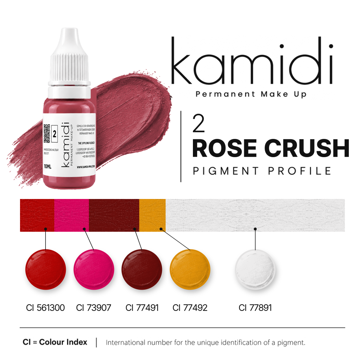 Kamidi 2 - Rose Crush | PMU Lippenpigment