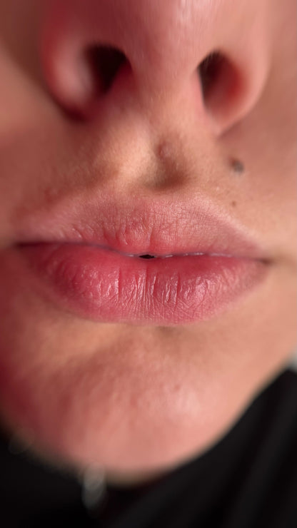 Kamidi 63 Raspberry Silk PMU Lippenpigment Vesna Bekic – Lippen vorher